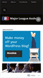Mobile Screenshot of majorleagueaholes.com